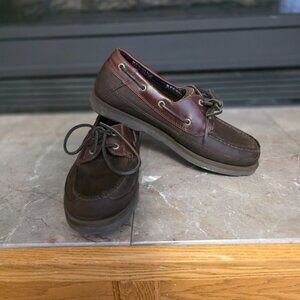 Sperry Top-Sider Brown Leather Boat Shoes Men's 10M Like New